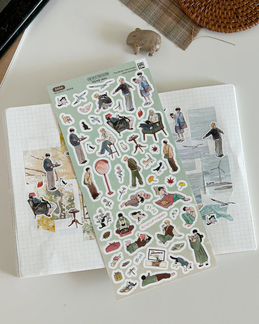 Tiny World End of Heat Planner Stickers