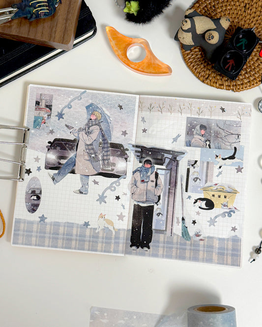 White breath Illustration Sticker