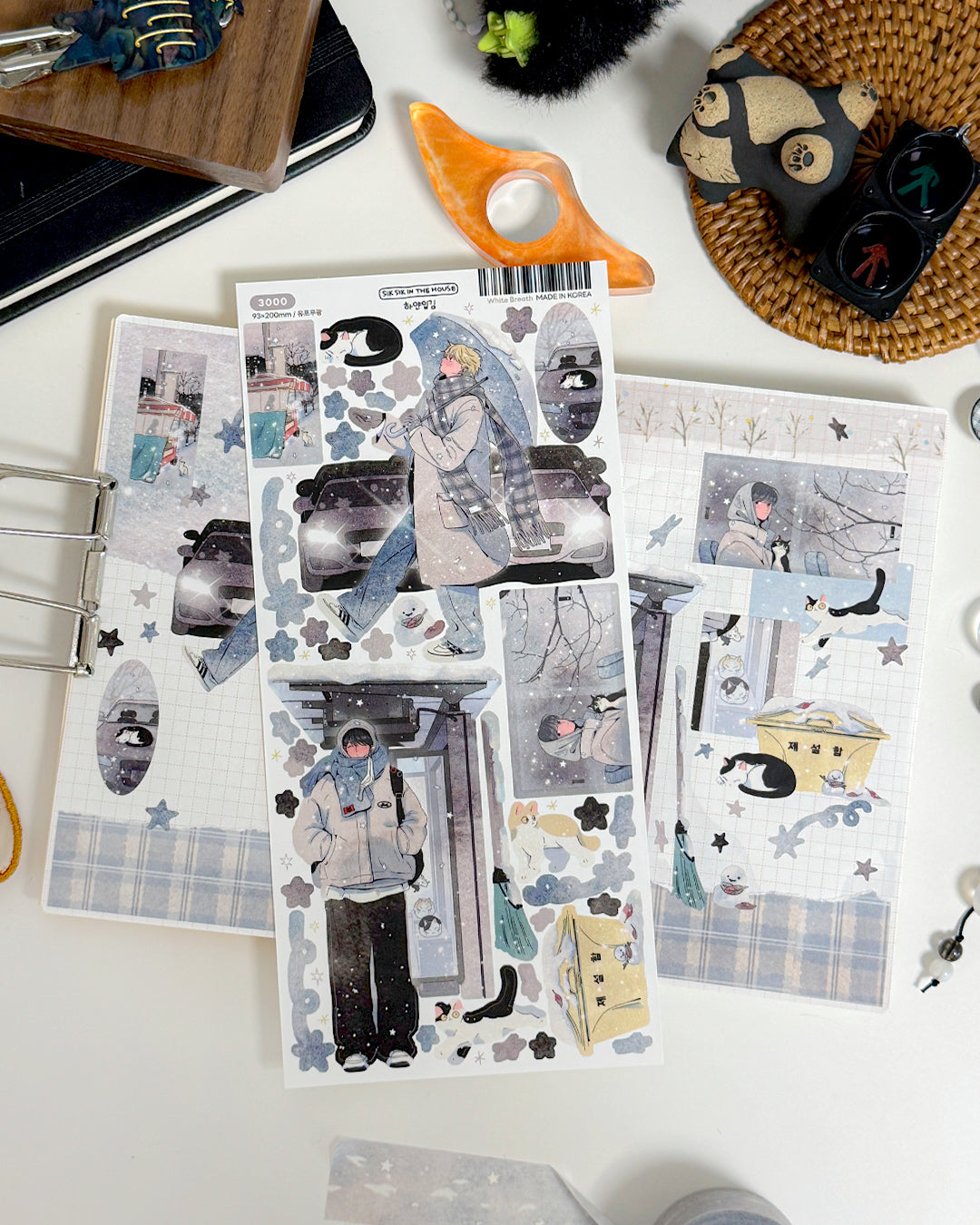 White breath Illustration Sticker