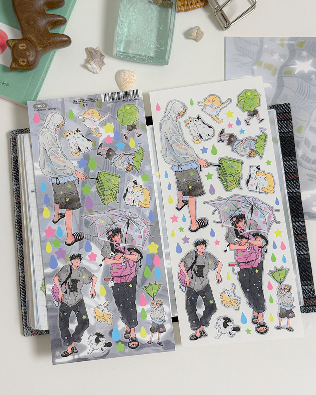 Rainy Season Illustration Sticker