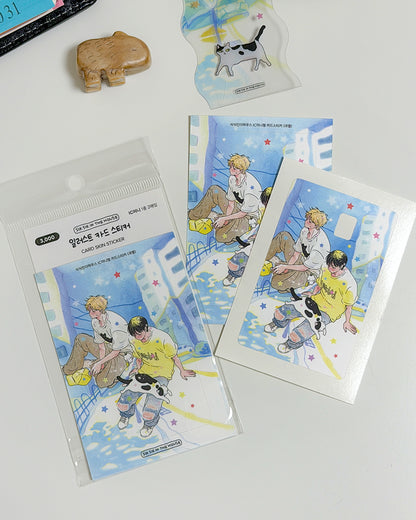 Illustration Card Cover Stickers (IC Mini Chip/2 Piece)