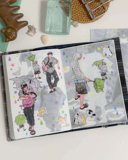 Rainy Season Illustration Sticker
