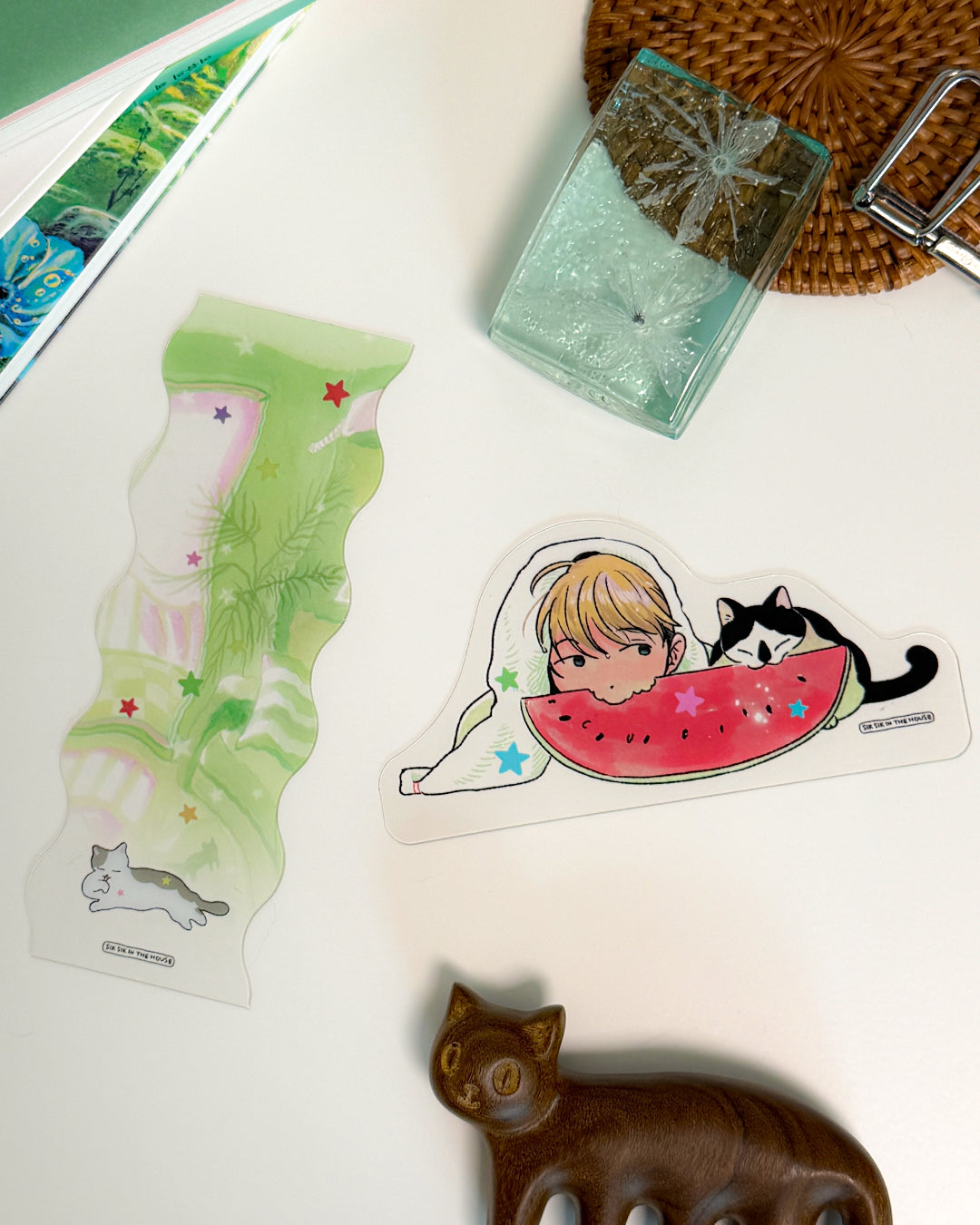 Weekend - Illustration Clear Bookmark Set