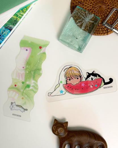 Weekend - Illustration Clear Bookmark Set