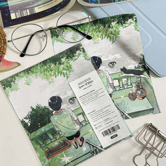 Greenish Light - Microfiber Lens Cloth