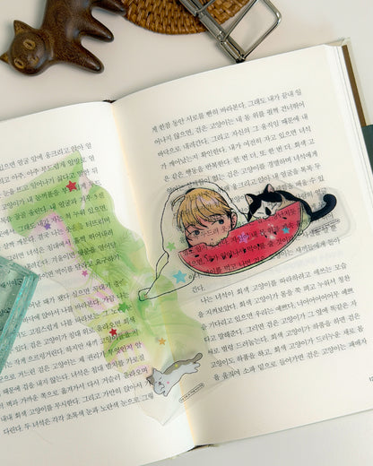 Weekend - Illustration Clear Bookmark Set