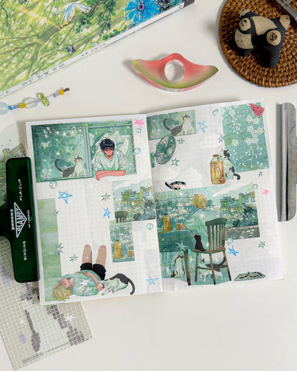 South Wind Illustration Sticker