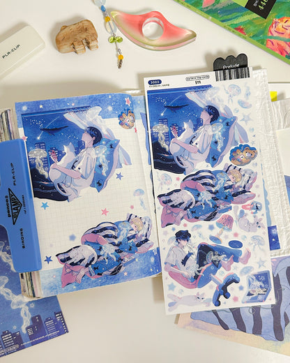 Insomnia Illustration Sticker