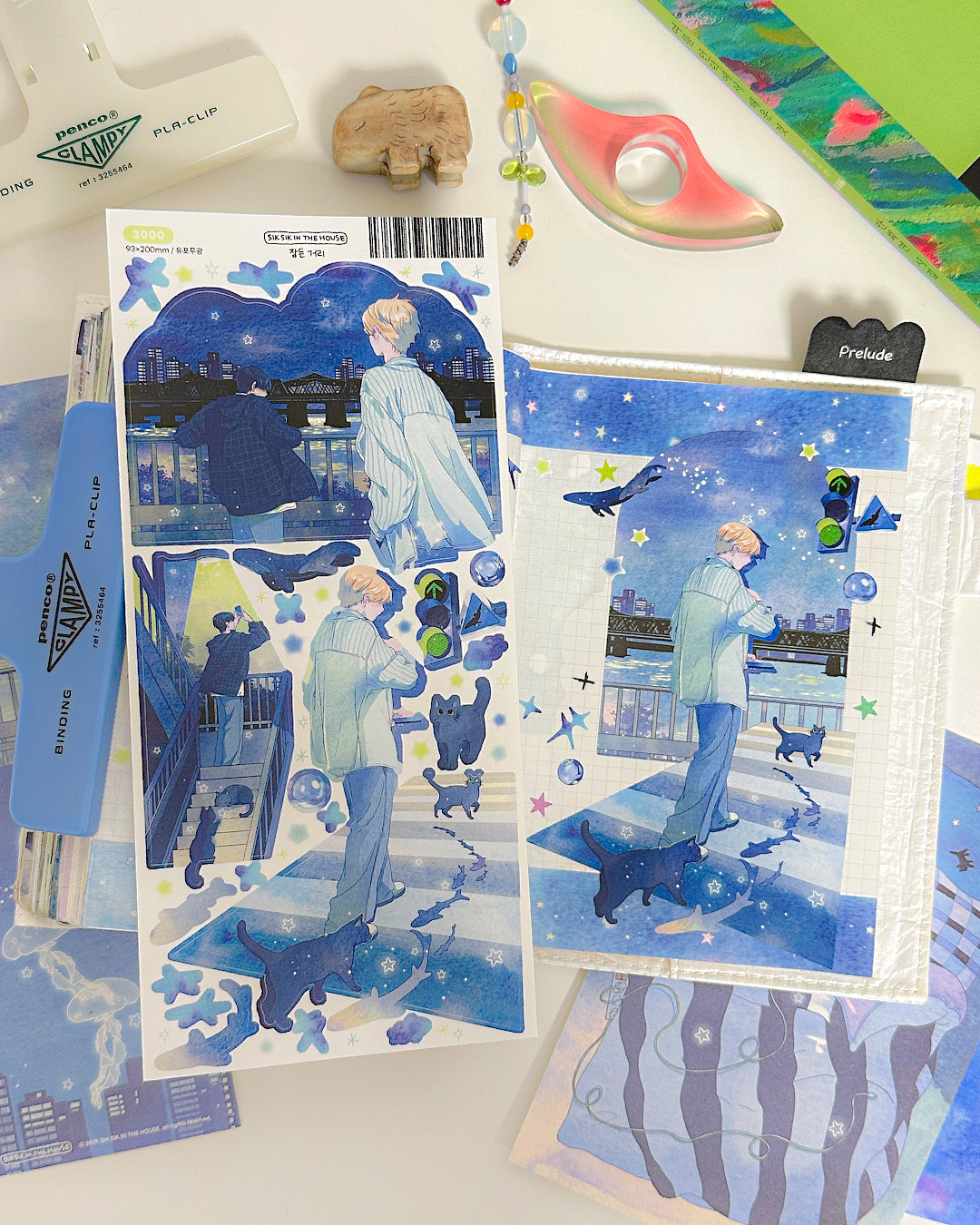 Sleeping Street Illustration Sticker