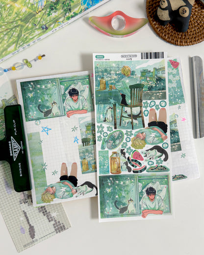 South Wind Illustration Sticker