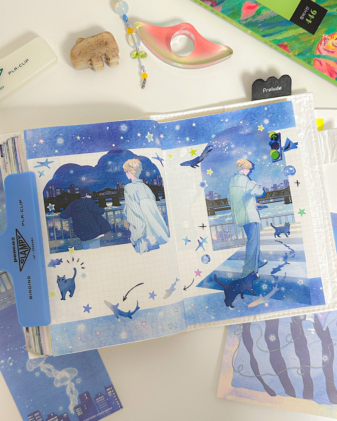 Sleeping Street Illustration Sticker