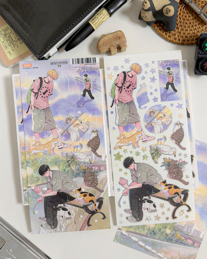 Stroll Illustration Sticker
