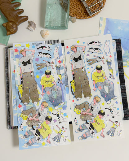 Over Heat Illustration Sticker