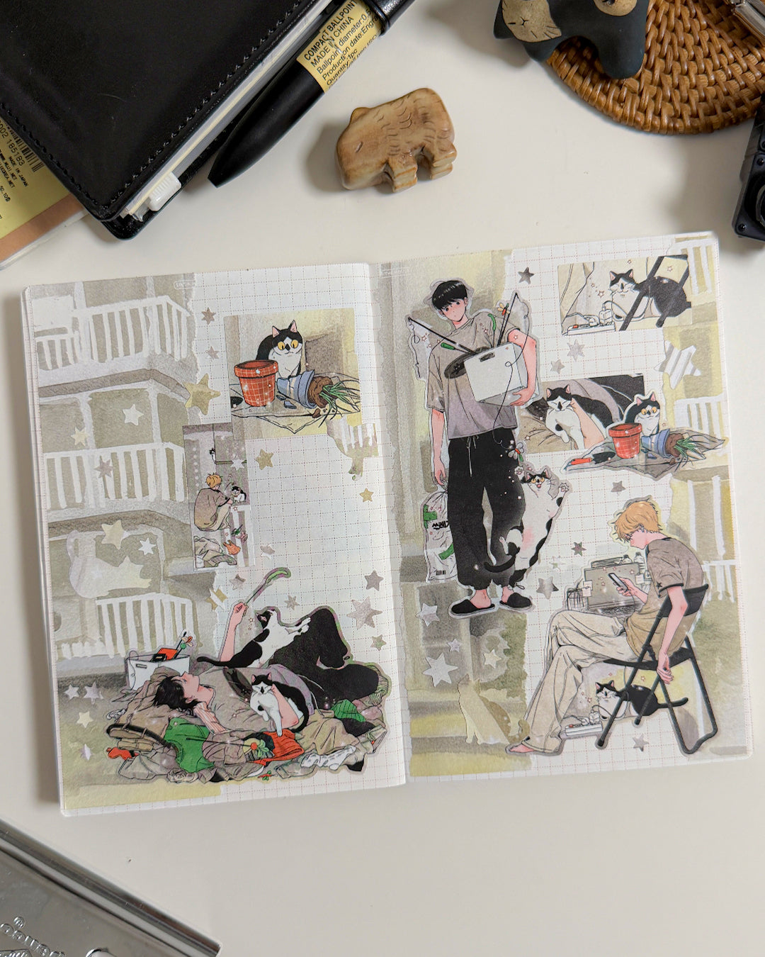 Decluttering Illustration Sticker