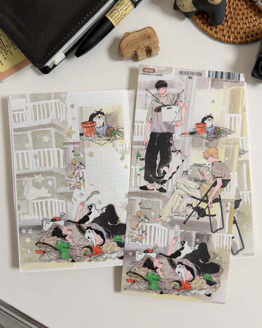 Decluttering Illustration Sticker