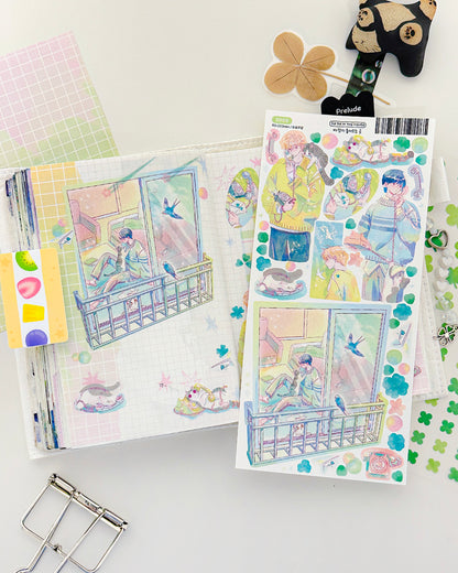 Where the Wind Blows Illustration Sticker