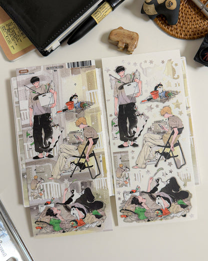 Decluttering Illustration Sticker