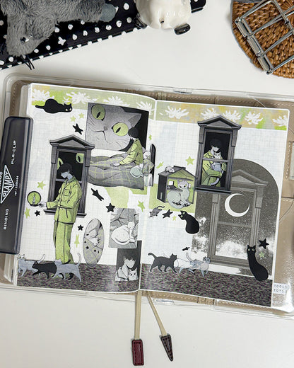 Doll's House Illustration Sticker