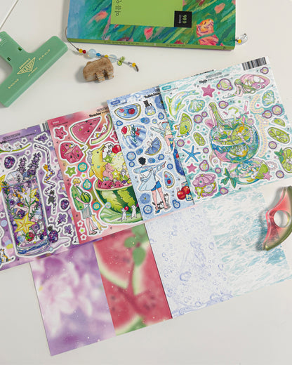 Summer Dessert Sticker Package (4 Designs + Special Gift)