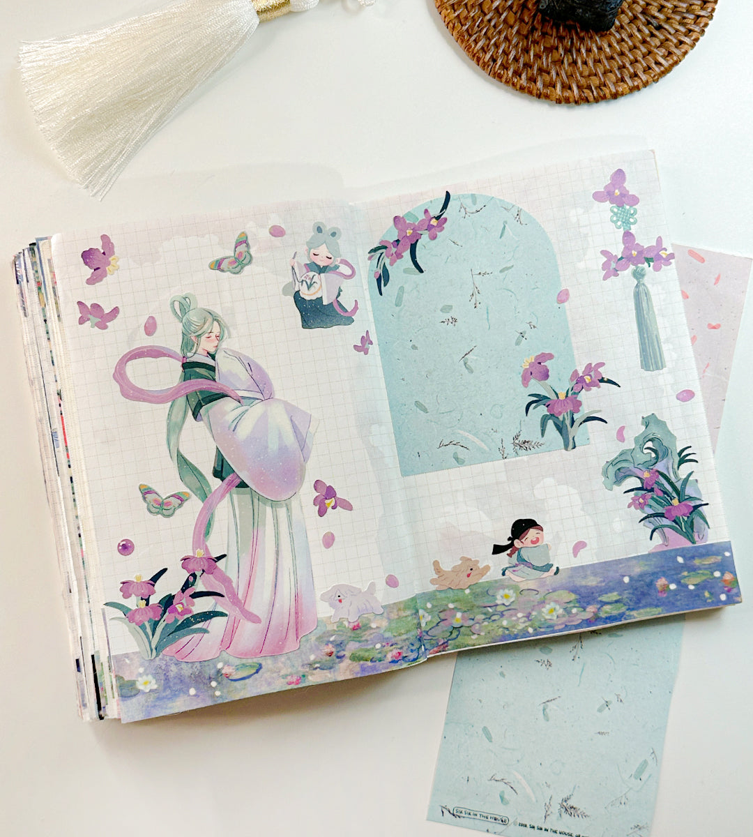 SAGUNJA Korean Mythical Four Nobel Plants Sticker Package (4 Designs + Special Gift)