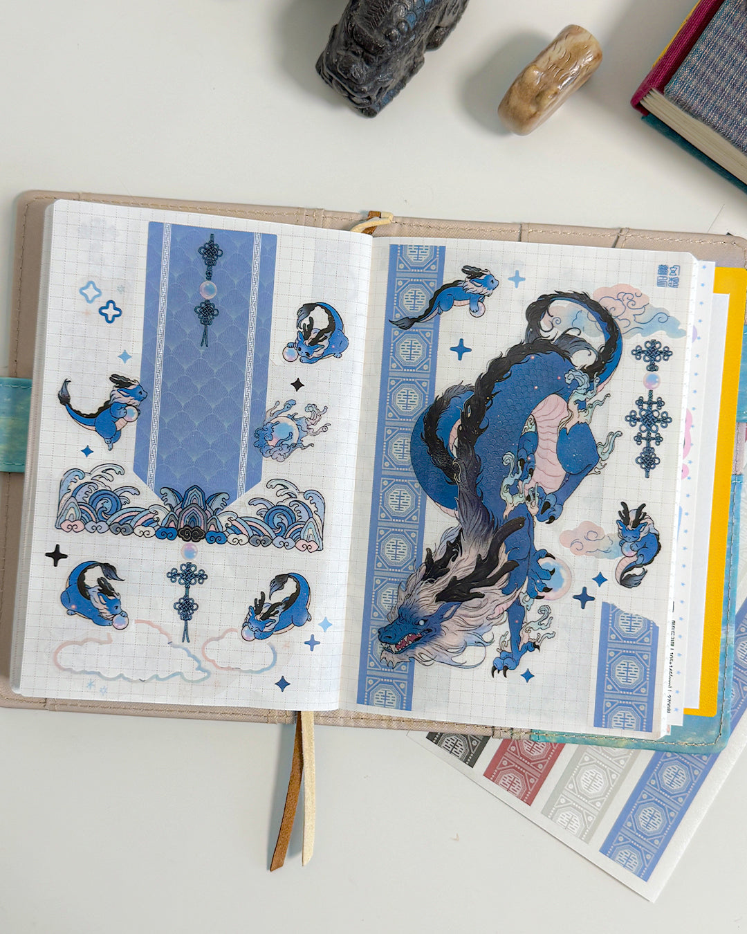 SABANGSIN Korean Mythical Four Guardian Gods Sticker Package (4 Designs + Special Gift)