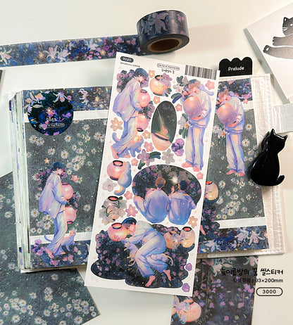 Late Summer Night's Dream Illustration Sticker