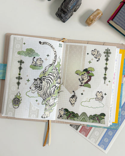 SABANGSIN Korean Mythical Four Guardian Gods Sticker Package (4 Designs + Special Gift)