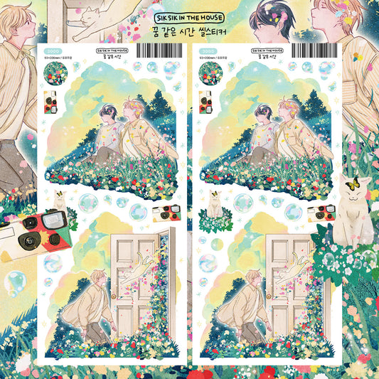 Dreamlike Time Illustration Sticker