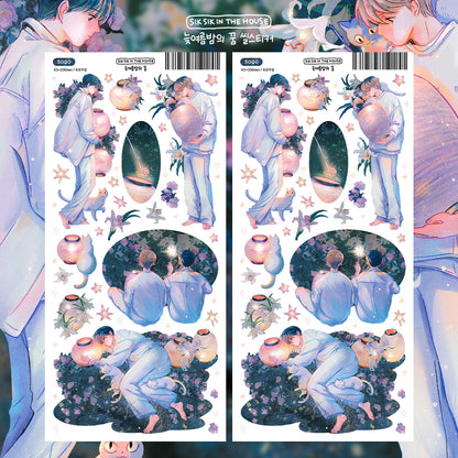 Late Summer Night's Dream Illustration Sticker