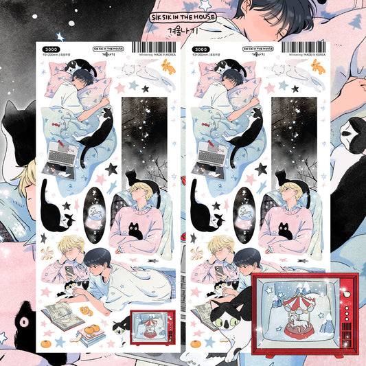 Wintering Illustration Sticker