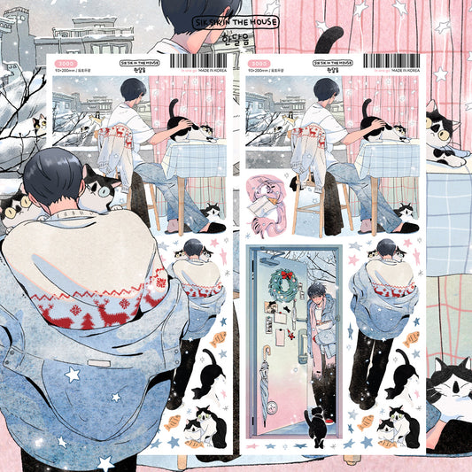 In one go Illustration Sticker