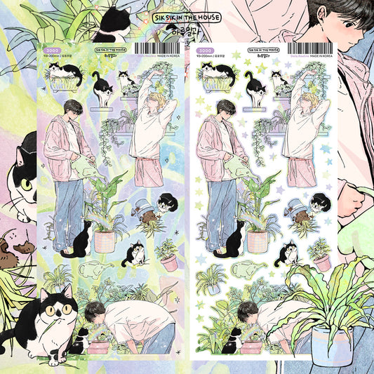 Daily Routine Illustration Sticker