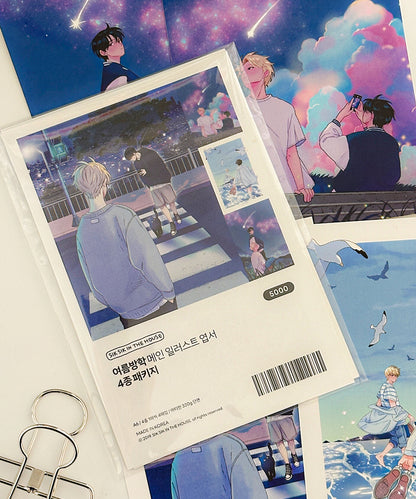 Summer Vacation Postcard Package (4 Designs)