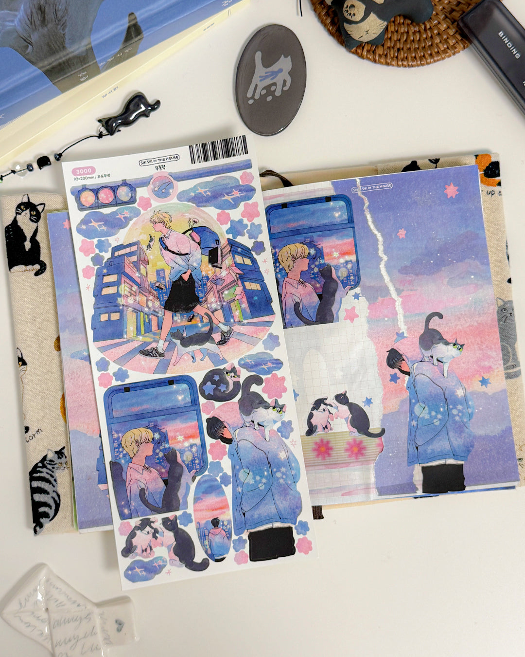 Zero Gravity Illustration Sticker