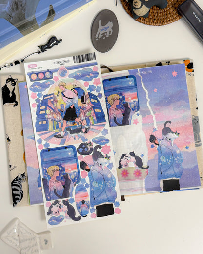 Zero Gravity Illustration Sticker