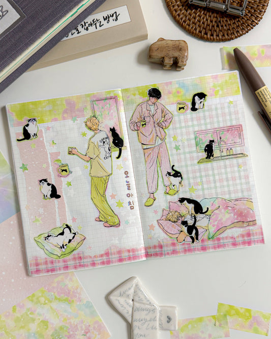 Today Morning Illustration Sticker