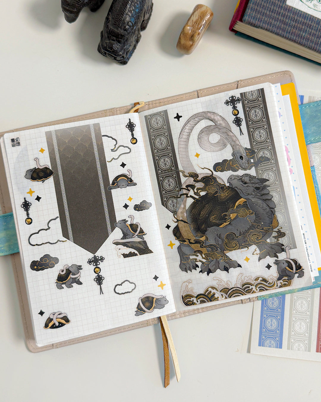 SABANGSIN Korean Mythical Four Guardian Gods Sticker Package (4 Designs + Special Gift)