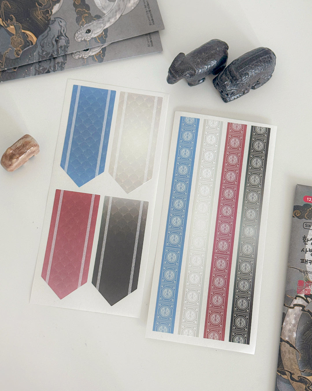 SABANGSIN Korean Mythical Four Guardian Gods Sticker Package (4 Designs + Special Gift)