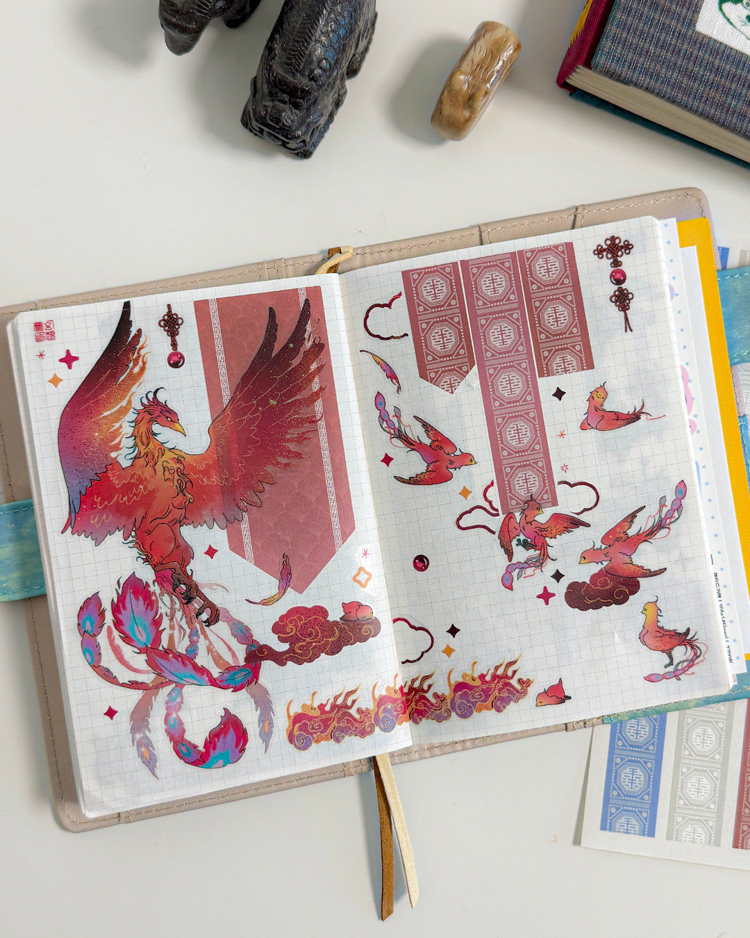 Southern Peonix Illustration Sticker