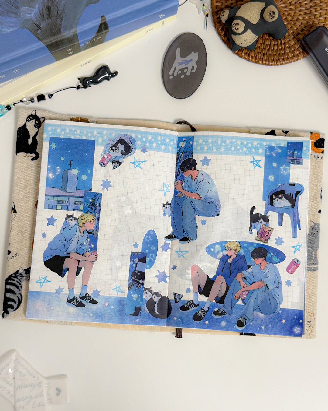 Night Air Illustration Sticker