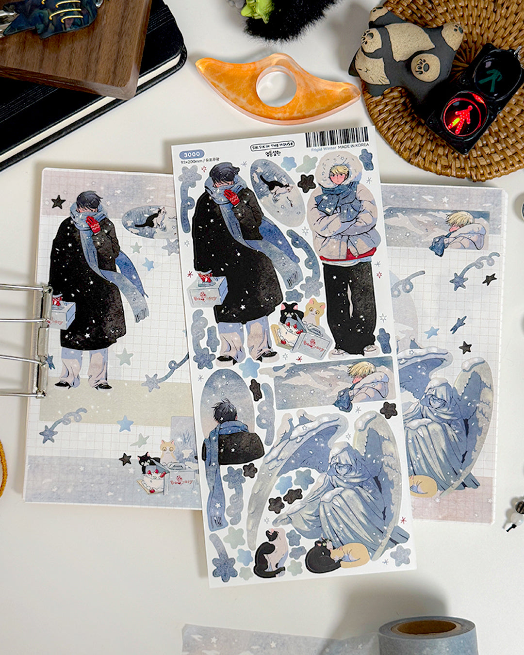 Frigid winter Illustration Sticker