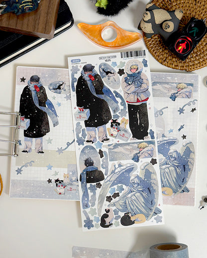 Frigid winter Illustration Sticker