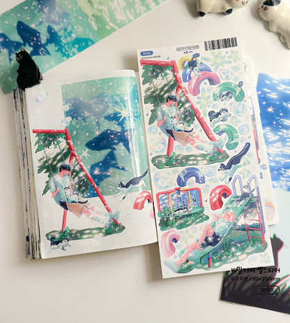 Secret Base Illustration Sticker