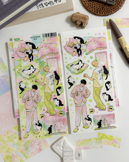 Today Morning Illustration Sticker