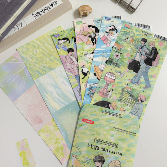 ゆっくり歩き ステッカーパック(4デザイン+特典付き)