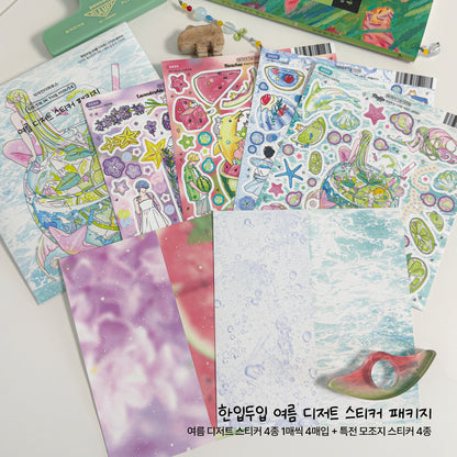 Summer Dessert Sticker Package (4 Designs + Special Gift)